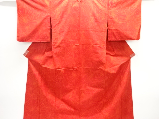 JAPANESE KIMONO / ANTIQUE HITOE KIMONO / SILK / TSUMUGI / WOVEN PINECONE